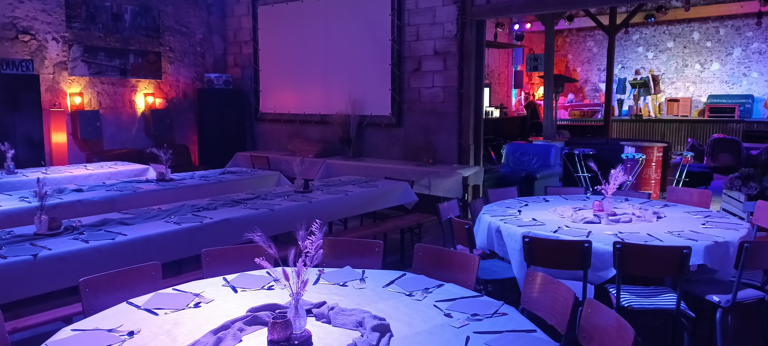 Venez fêter vos événements entre amis u en famille à la Grange, salle événementielle à Courtenay 